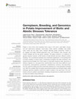 Research paper thumbnail of Germplasm, Breeding, and Genomics in Potato Improvement of Biotic and Abiotic Stresses Tolerance