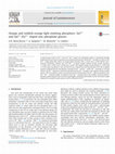 Research paper thumbnail of Orange and reddish-orange light emitting phosphors: Sm3+ and Sm3+/Eu3+ doped zinc phosphate glasses