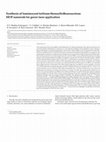 Research paper thumbnail of Synthesis of luminescent terbium-thenoyltriflouroacetone MOF nanorods for green laser application