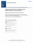 Research paper thumbnail of Navigated revision knee arthroplasty using a system designed for primary surgery