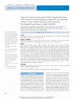 Research paper thumbnail of Long-Term Survival Associated With Complete Resection After Induction Chemotherapy in Stage IIIA (N2) and IIIB (T4N0-1) Non–Small-Cell Lung Cancer Patients: The Spanish Lung Cancer Group Trial 9901