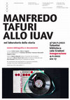 Research paper thumbnail of Manfredo Tafuri allo Iuav. Mostra bibliografica e documentale