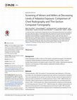 Research paper thumbnail of Screening of Miners and Millers at Decreasing Levels of Asbestos Exposure: Comparison of Chest Radiography and Thin-Section Computed Tomography