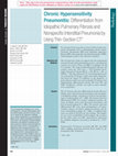 Research paper thumbnail of Chronic Hypersensitivity Pneumonitis: Differentiation from Idiopathic Pulmonary Fibrosis and Nonspecific Interstitial Pneumonia by Using Thin-Section CT