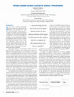 Research paper thumbnail of Model-Based Ocean Acoustic Signal Processing