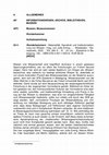 Research paper thumbnail of IFB-Rezension Wunderkammern : Materialität, Narrativik und Institutionalisierung von Wissen / hrsg. von Jutta Eming ... - Wiesbaden : Harrassowitz, 2022. - (Episteme in Bewegung ; 29).