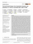 Research paper thumbnail of Foot-and-mouth disease virus transmission dynamics and persistence in a herd of vaccinated dairy cattle in India