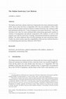 Research paper thumbnail of The Italian Insolvency Law Reform