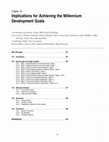 Research paper thumbnail of 551 Implications for Achieving the Millennium Development Goals Main Messages