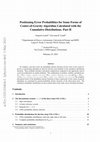 Research paper thumbnail of Positioning Error Probabilities for Some Forms of Center-of-Gravity Algorithm Calculated with the Cumulative Distributions. Part II