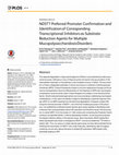 Research paper thumbnail of NDST1 Preferred Promoter Confirmation and Identification of Corresponding Transcriptional Inhibitors as Substrate Reduction Agents for Multiple Mucopolysaccharidosis Disorders