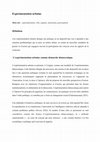 Research paper thumbnail of Expérimentions urbaines (Dictionnaire de la participation, 2022)