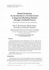 Research paper thumbnail of Ethanol Production by Saccharomyces cerevisiae Grown in Sugarcane Blackstrap Molasses Through a Fed-Batch Process: Optimization by Response Surface Methodology