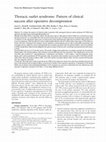 Research paper thumbnail of Thoracic outlet syndrome: Pattern of clinical success after operative decompression