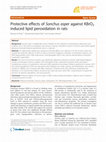 Research paper thumbnail of Protective effects of Sonchus asper against KBrO3 induced lipid peroxidation in rats