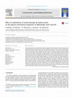 Research paper thumbnail of Effect of substitution of wood shavings by barley straws on the physico-mechanical properties of lightweight sand concrete