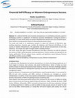 Research paper thumbnail of Financial Self-Efficacy on Women Entrepreneurs Success