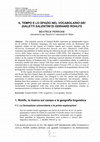 Research paper thumbnail of Il tempo e lo spazio nel "Vocabolario dei Dialetti Salentini" di Gerhard Rohlfs