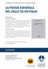 Research paper thumbnail of La poesía española del siglo XX en Italia (Università Cattolica di Brescia, 2 dicembre 2022)