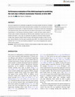 Research paper thumbnail of Performance evaluation of the ISMLR package for predicting the next day's influent wastewater flowrate at Kirie WRP