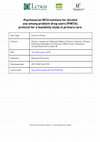 Research paper thumbnail of Psychosocial interventions for alcohol use among problem drug users: protocol for a feasibility study in primary care