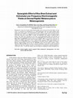 Research paper thumbnail of Synergistic effect of rice bran extract and extremely low-frequency electromagnetic fields on dermal papilla/melanocytes in melanogenesis