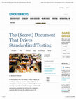 Research paper thumbnail of The (Secret) Document that Drives Standardized Testing