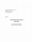 Research paper thumbnail of Shrinking Supply Chains of Information