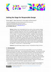 Research paper thumbnail of Setting the Stage for Responsible Design