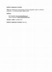 Research paper thumbnail of s response to reviews Title : Non-adherence to drug therapy and drug acquisition costs in a national population-an individual-based register study