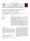 Research paper thumbnail of Acquisition cost of dispensed drugs in individuals with multiple medications—A register-based study in Sweden