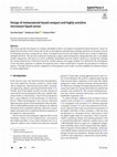 Research paper thumbnail of Design of metamaterial-based compact and highly sensitive microwave liquid sensor