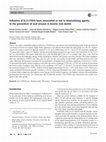 Research paper thumbnail of Influence of Er,Cr:YSGG laser, associated or not to desensitizing agents, in the prevention of acid erosion in bovine root dentin