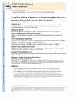 Research paper thumbnail of Long-Term Effects of Stressors on Relationship Well-Being and Parenting Among Rural African American Women