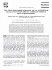 Research paper thumbnail of Ties that bind: Implications of social support for rural, partnered African American women’s health functioning