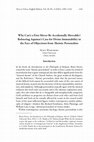 Research paper thumbnail of Why Can't a First Mover Be Accidentally Moveable? Bolstering Aquinas's Case for Divine Immutability in the Face of Objections from Theistic Personalists