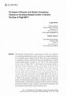 Research paper thumbnail of The Impact of Russian Anti-Western Conspiracy Theories on the Status-Related Conflict in Ukraine: The Case of Flight MH17