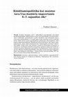 Research paper thumbnail of Küüditamispoliitika kui muistne tava Uus-Assüüria impeeriumis 9.–7. sajandini eKr