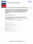 Research paper thumbnail of Information Warfare as the Hobbesian Concept of Modern Times — The Principles, Techniques, and Tools of Russian Information Operations in the Donbass