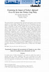 Research paper thumbnail of Examining the Impact of Turkey's Approach Vis-à-Vis Syria into Turkey's Iraq Policy