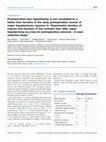 Research paper thumbnail of Postoperative liver hypertrpohy is not correlated to a better liver function in the early postoperative course of major hepatectomy: reponse to “Asymmetric kinetics of volume and function of the remnant liver after major hepatectomy as a key for postoperative outcome - A case-matched study.”