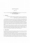 Research paper thumbnail of Light Propagation