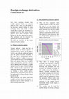 Research paper thumbnail of Foreign Exchange Derivatives