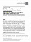 Research paper thumbnail of Metabolic flux analysis of the neural cell glycocalyx reveals differential utilization of monosaccharides