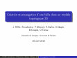 Research paper thumbnail of Création et propagation d'une faille dans un modèle topologique 3D