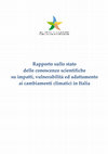 Research paper thumbnail of Rapporto sullo stato delle conoscenze scientifiche su impatti, vulnerabilità ed adattamento ai cambiamenti climatici in Italia