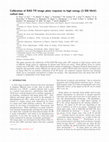 Research paper thumbnail of Calibration of BAS-TR image plate response to high energy (3-300 MeV) carbon ions