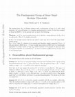 Research paper thumbnail of The fundamental group of some Siegel modular threefolds