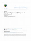 Research paper thumbnail of Immigration, Imperialism, and the Legacies of Indian Exclusion