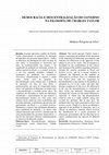 Research paper thumbnail of Democracia e descentralização do governo na filosofia de Charles Taylor